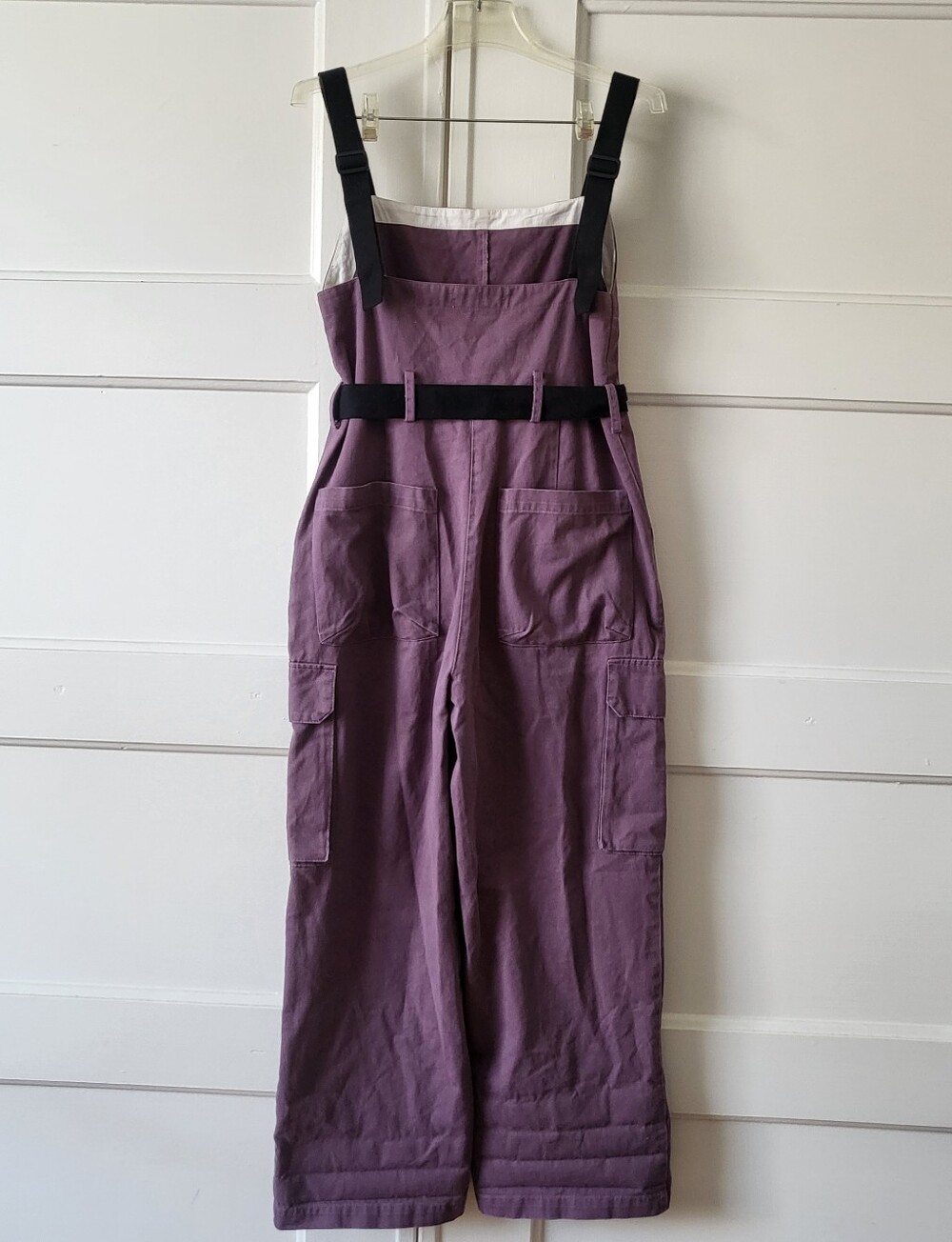 Rachel Comey Purple Utility Cargo Wide Leg Jumpsuit Belted XS - Picture 2 of 5